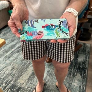 Men's Swim Shorts - Black and White Checkered